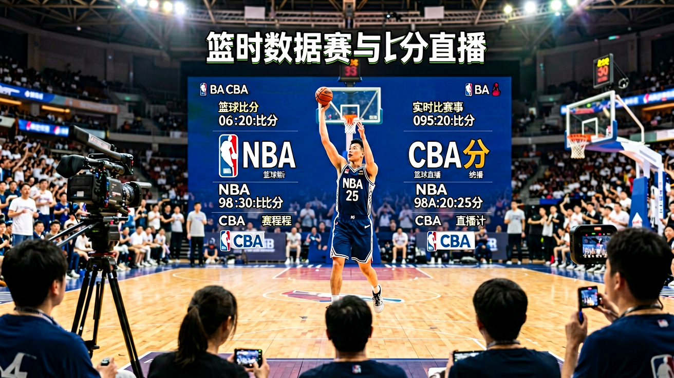 篮球比赛实时数据统计与比分直播界面